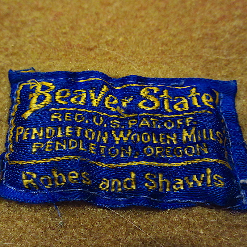 ビンテージ○PENDLETON Beaver Stateネイティブ柄ウールブランケット