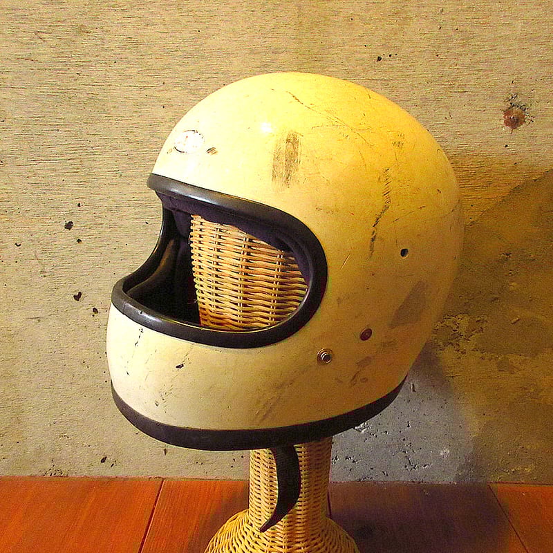 ビンテージ70's○BELL STARIIフルフェイスヘルメット白○231212k8-hlmt