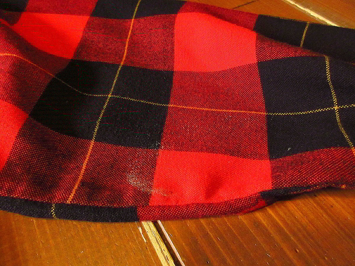 ビンテージ80's○SAUGATUCKチェックネルシャツ赤×黒×黄色size M○241113