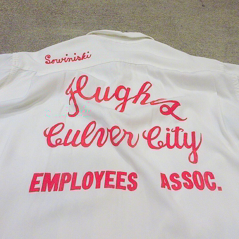 ビンテージ50's○BOWLERITEチェーンステッチレーヨンボウリングシャツ