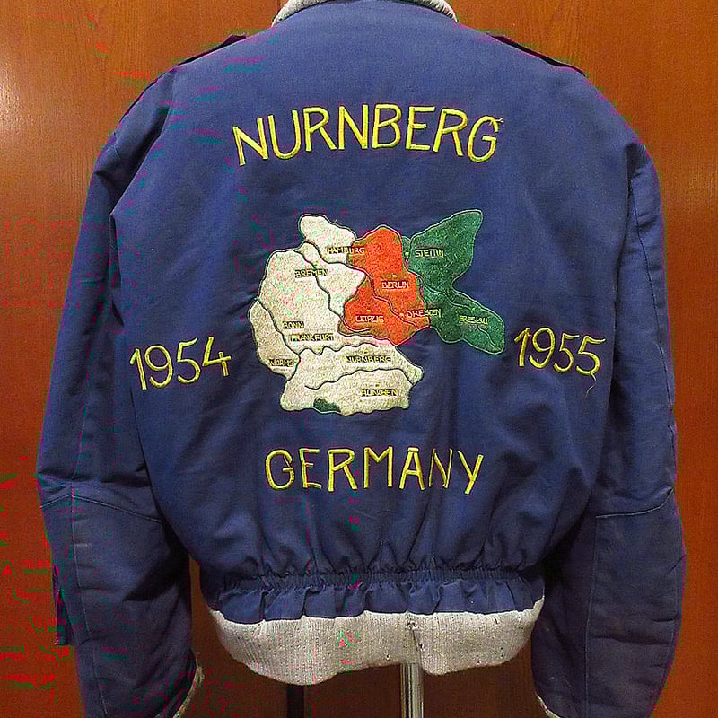 ビンテージ50's○ミリタリーGERMANYスーベニアジャケット○231207i1-m