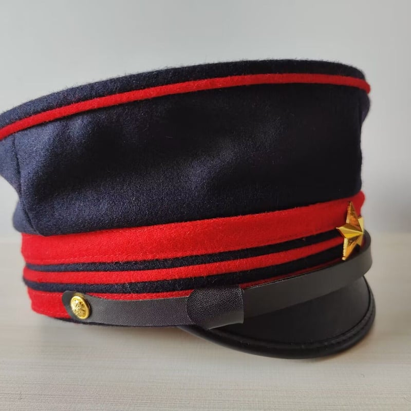 明治19年 二種 赤 騎兵 佐官用軍帽 制帽 大日本帝国陸軍 明治十九年