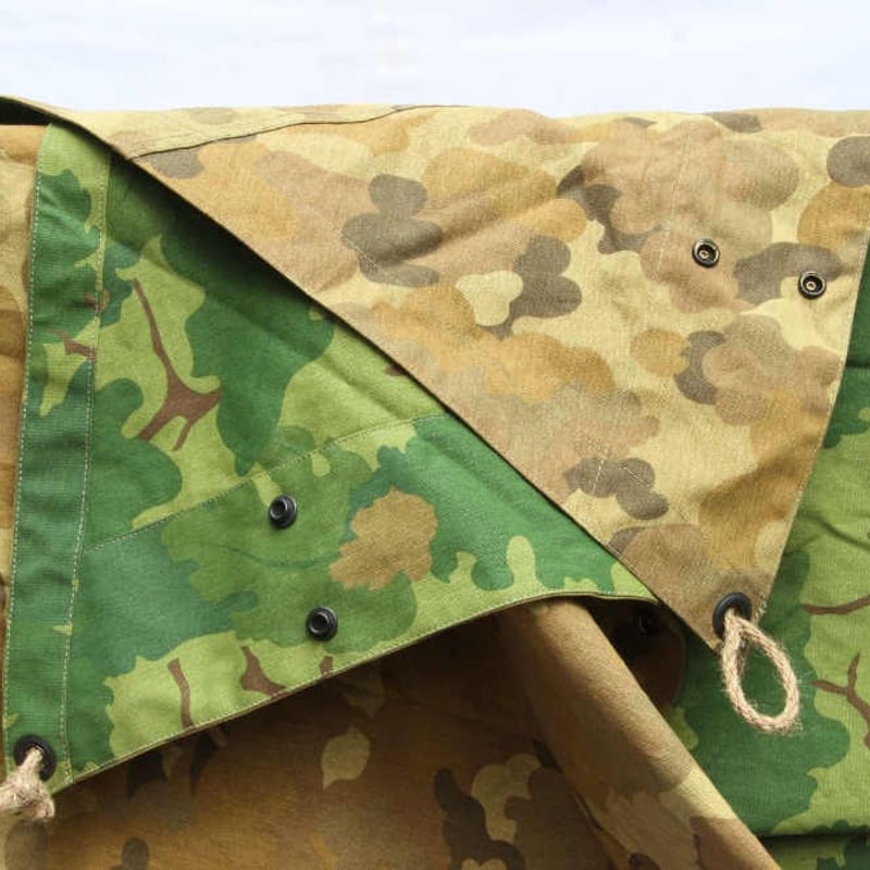 米軍旧式モデル ミッチェルパターン テントシート 迷彩柄 NAM戦 USMC