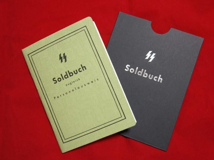 WW2 ナチスドイツ軍 SS 親衛隊 手帳 身分証明書 ゾルトブーフ カバー付