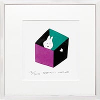 版画 五味太郎「すいかの夏」 ※著者直筆サイン入り | 五味太郎