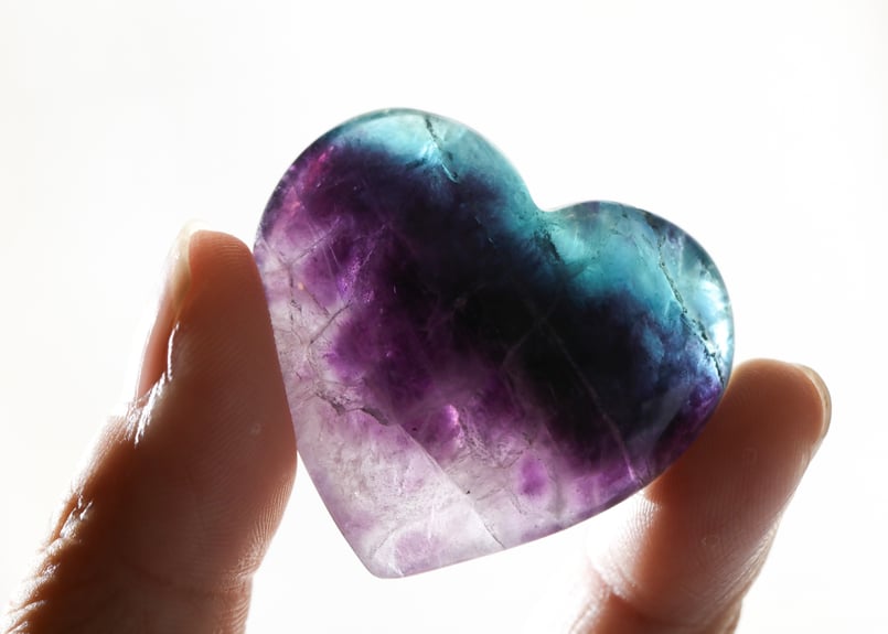 宇宙の色で描く】レインボーフローライト ハート | Y.S.Y24