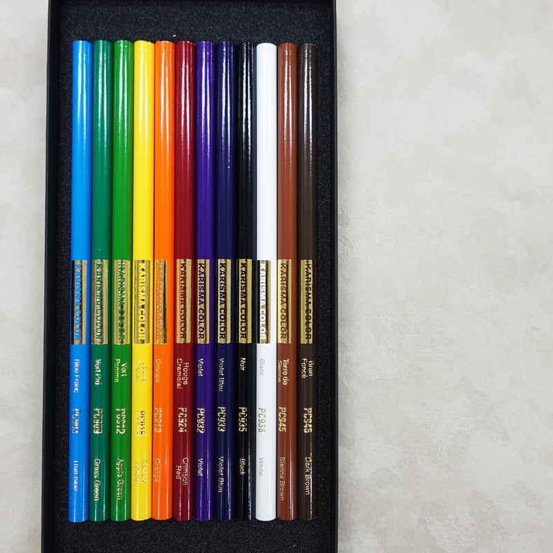 発色抜群】油性色鉛筆カリスマカラー 12色セット | 白秀堂 select SHOP