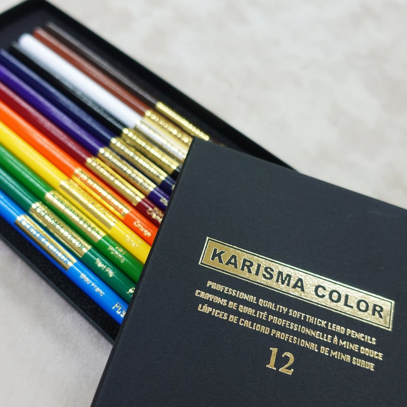 発色抜群】油性色鉛筆カリスマカラー 12色セット | 白秀堂 select SHOP