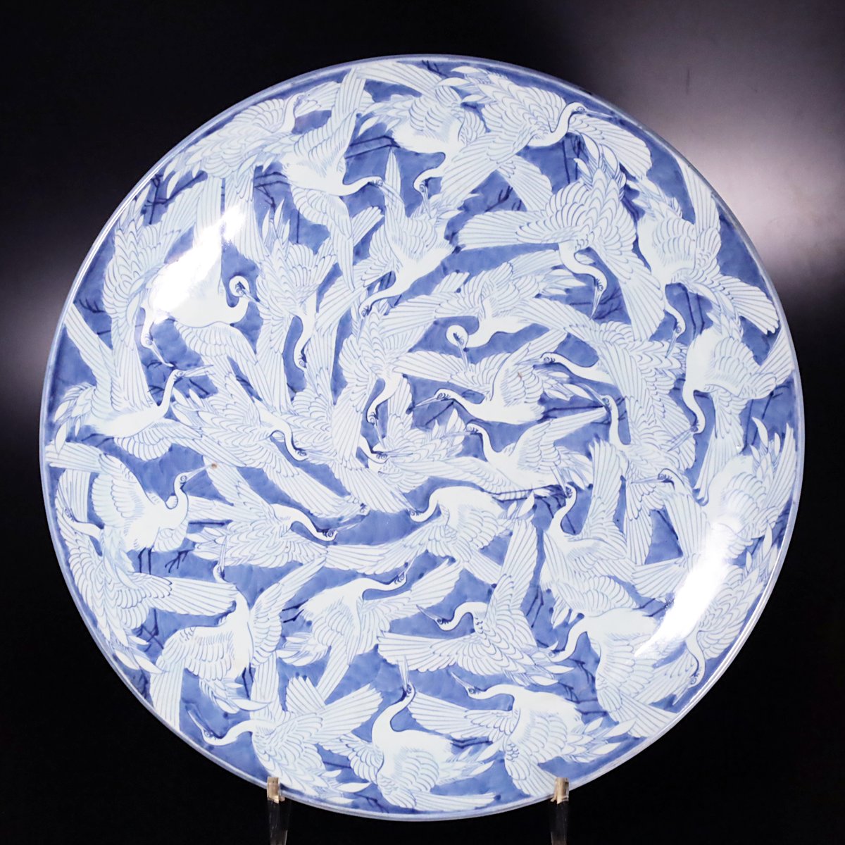 古伊万里 染付群鶴文大皿 | LYAN ARTS' Collection online shop