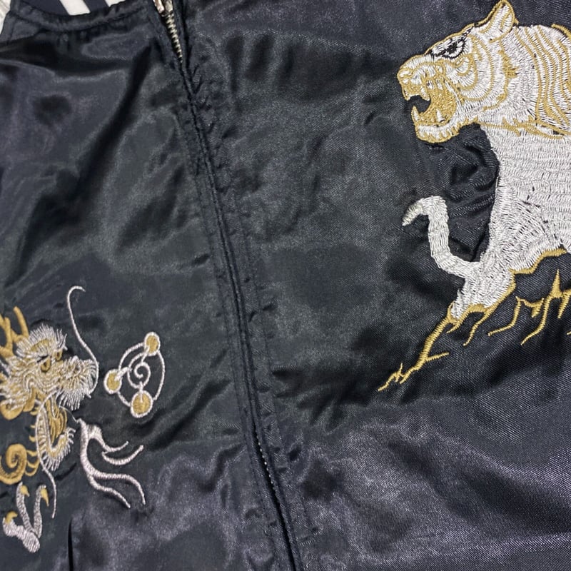横須賀発祥 スカジャン Yokosuka刺繍入り SUKAJAN 龍虎 Tiger Drago