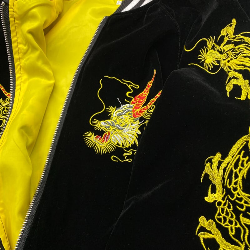 スカジャン Yokosuka刺繍入り 横須賀発祥 SUKAJAN 別珍 ベルベット 龍