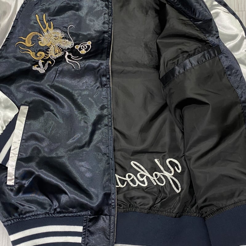 横須賀発祥 スカジャン Yokosuka刺繍入り SUKAJAN 龍虎 Tiger Drago