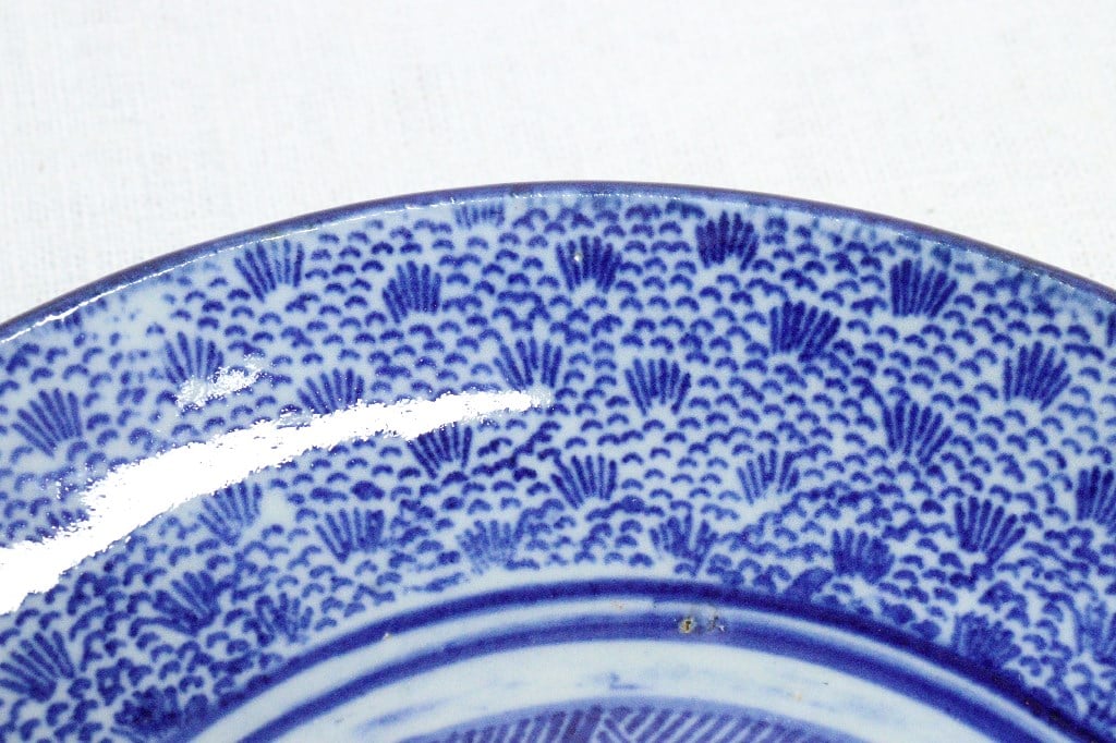 明治後期～大正紙刷微塵唐草図7寸皿 | 吉祥寺PukuPuku