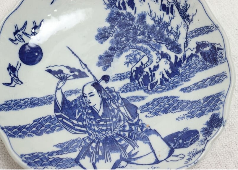 明治後期~大正銅判浦島太郎図8寸皿 | 吉祥寺PukuPuku