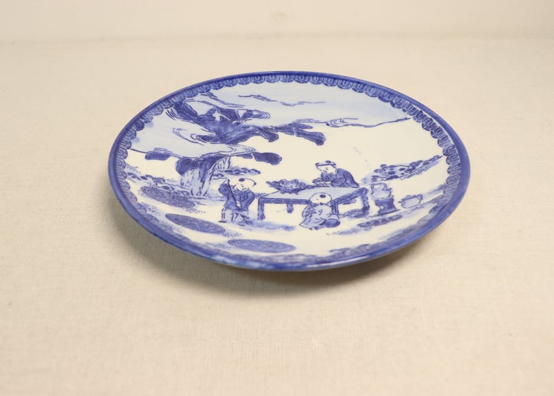 明治前期紙刷唐子図7寸皿 | 吉祥寺PukuPuku