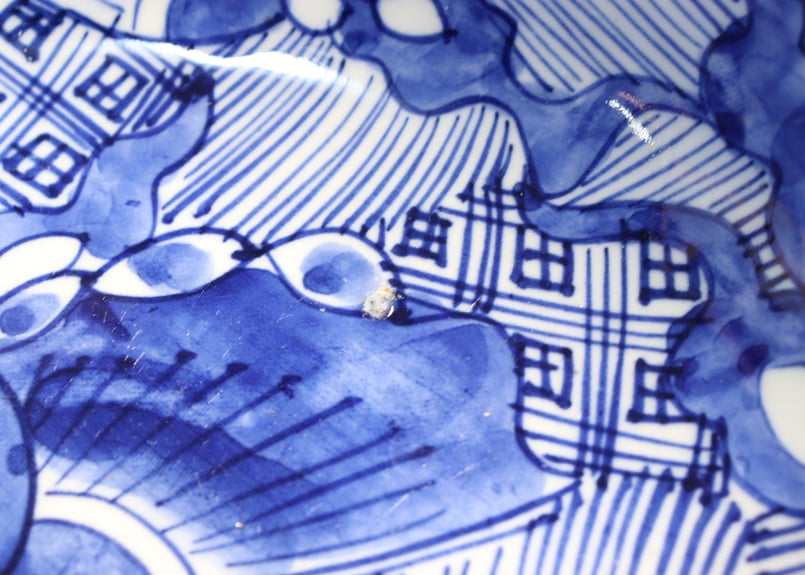 明治前期染付蝶図8寸鉢 | 吉祥寺PukuPuku