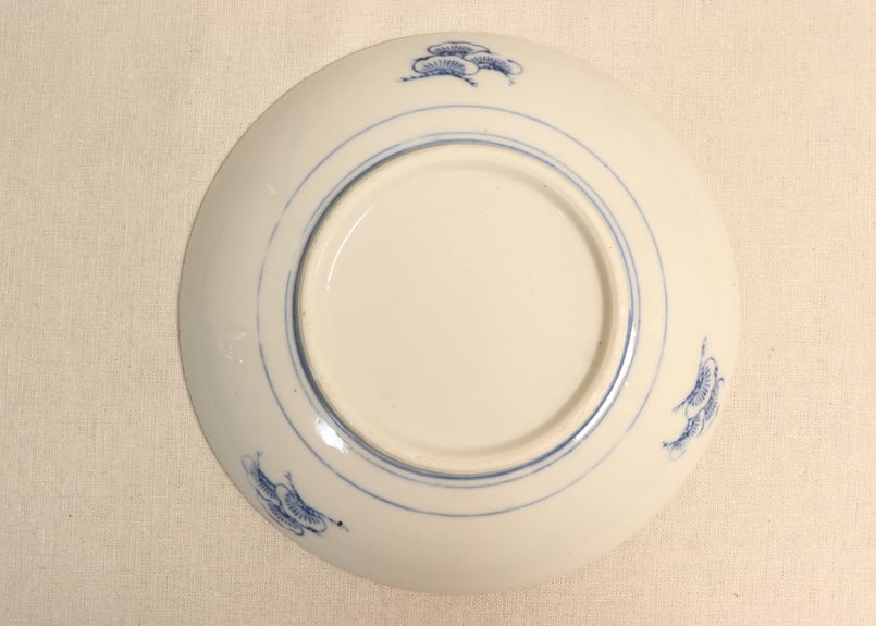 大正～昭和戦前染付山水図8寸皿 | 吉祥寺PukuPuku