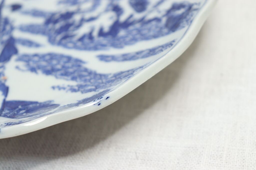 明治後期~大正銅判浦島太郎図8寸皿 | 吉祥寺PukuPuku