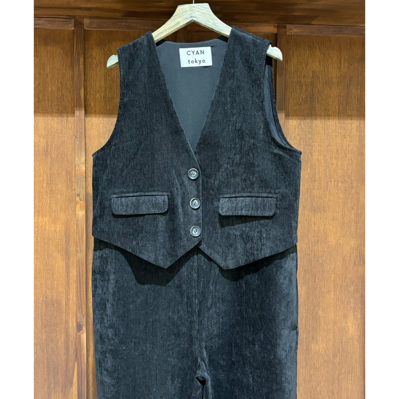 CYAN TOKYO スラブモールコンビベストサロペ | selectshop_freedo