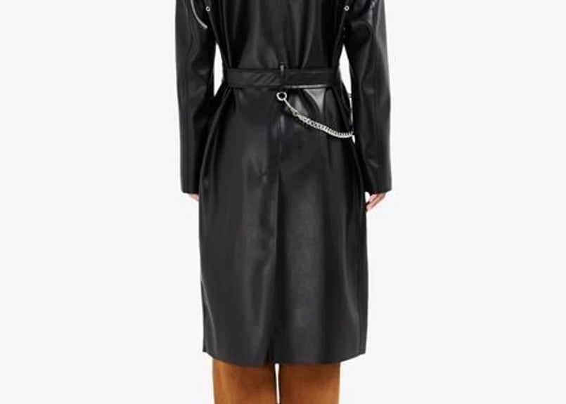 mm6 maison margiela 2022aw fake leather coat |
