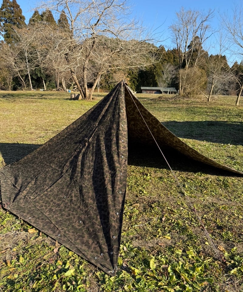 軍幕❗️オーストリア軍用テント 1枚バラ売り リバーシブル