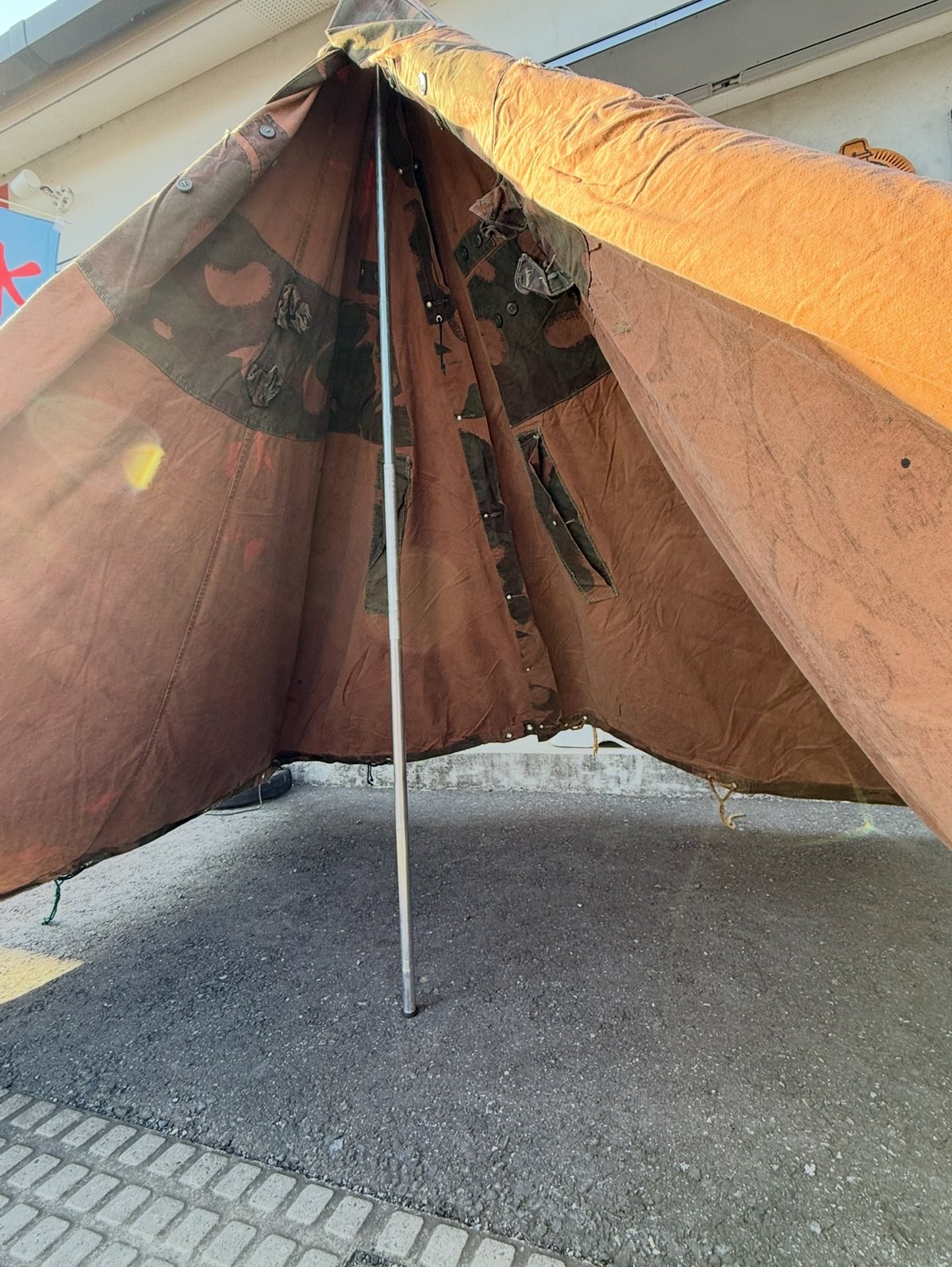 軍幕❗️ハンガリー軍用テント ハリケーン迷彩 2枚セット