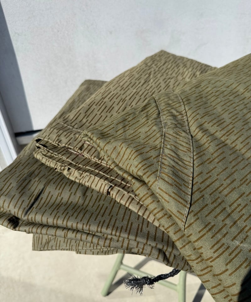 軍幕』貴重❗️東ドイツ軍幕 レインドロップカモ 1枚バラ売り