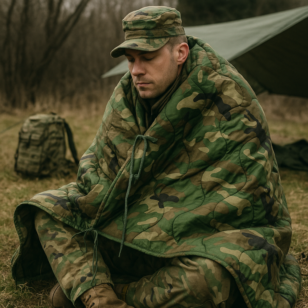 米軍実物❗️NEW OLD STOCK‼️ ポンチョライナー ウッドランド迷彩