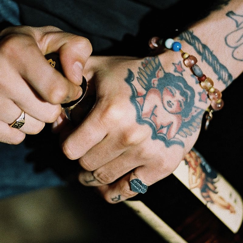 frank and easy × TATTOO STUDIO YAMADA - LOGO RI