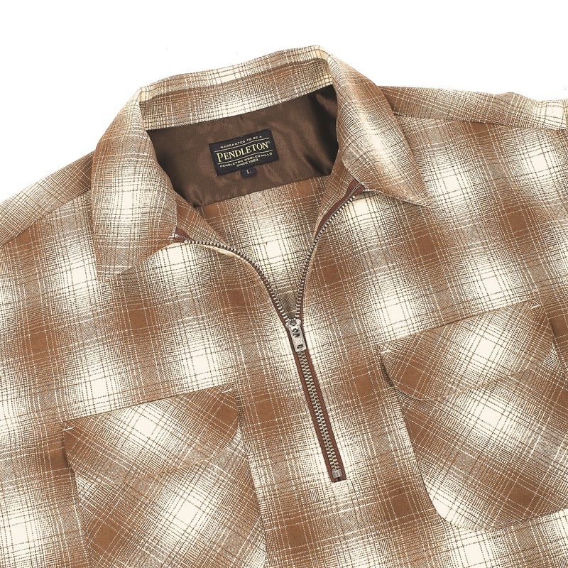 PENDLETON × TATTOO STUDIO YAMADA【HALF ZIP SHIRT