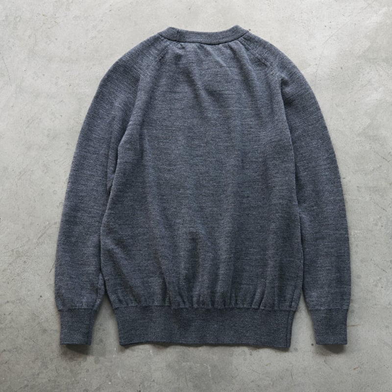 スローン×ミモレ別注】ダブルフェイスニット グレー【数量限定】 | mi