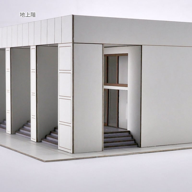 Nゲージ 自作ストラクチャー 高層オフィスビル 熱線反射ガラス風仕様