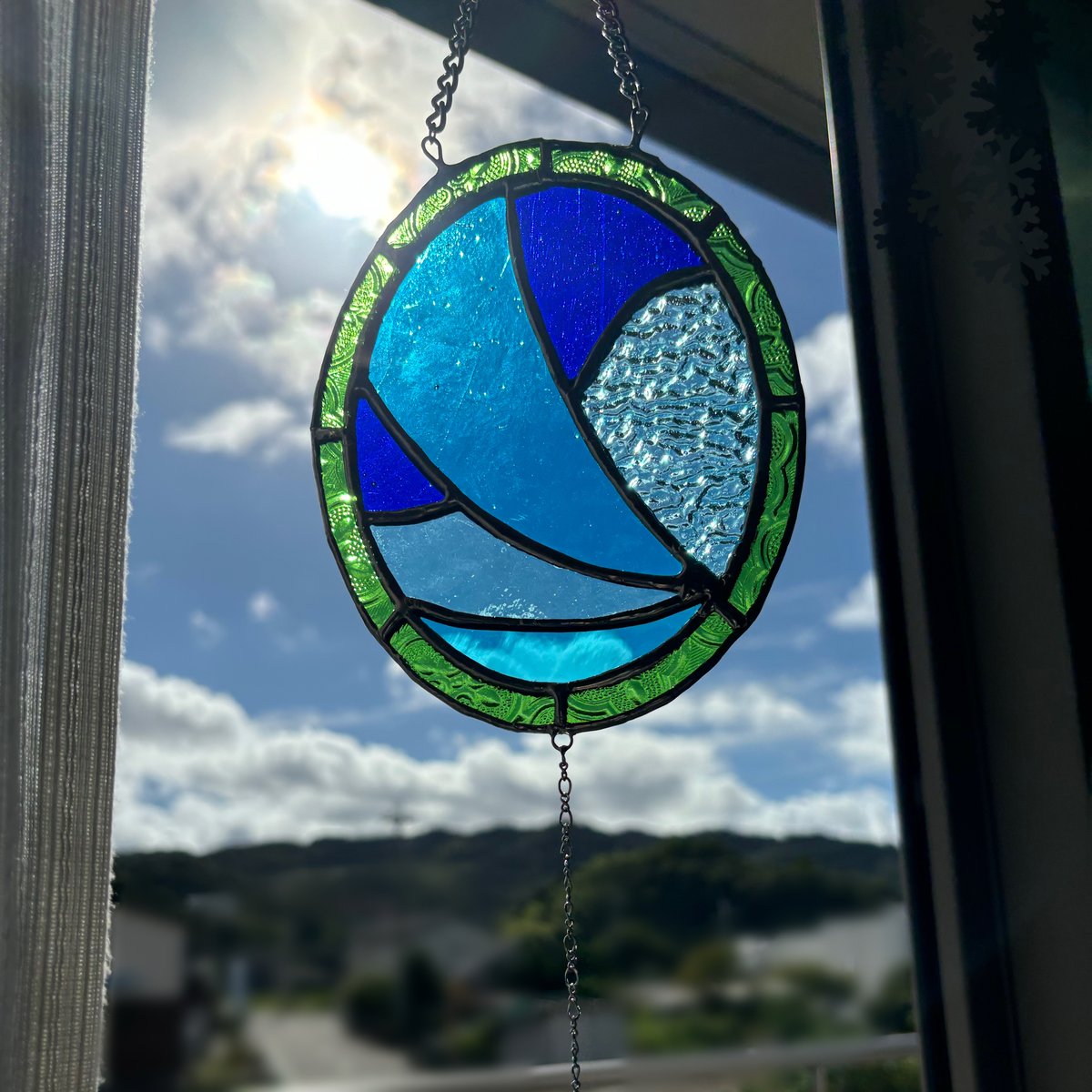 ステンドグラスサンキャッチャー