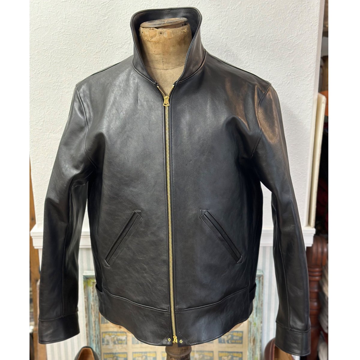 30's Style Cossack Leather Sports Jacket LOT159