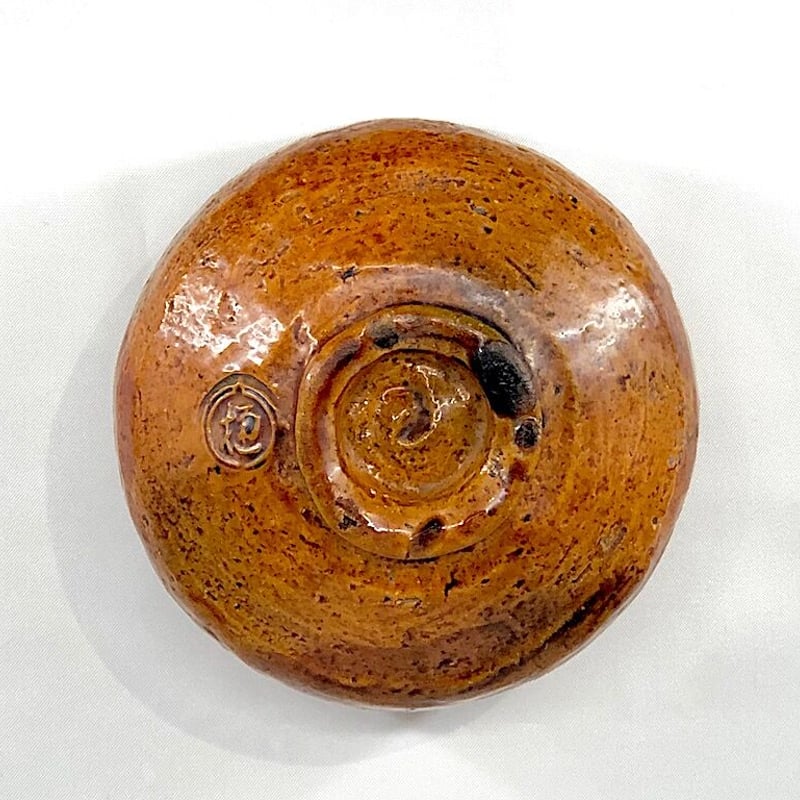 大樋焼 大樋宗春作 飴釉 茶碗 在銘 無傷 保証 箱合。 | STORESショップ