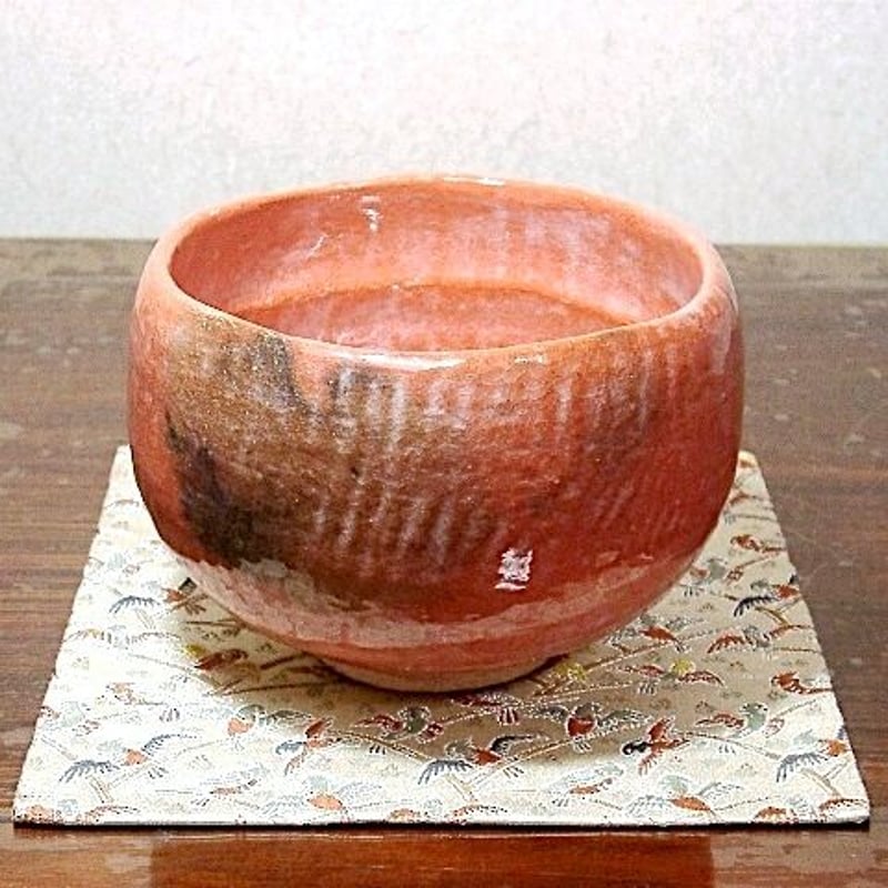 高台寺焼 志村琮山 作 赤楽 茶碗 無傷 共箱 保証。 | STORESショップARIKA