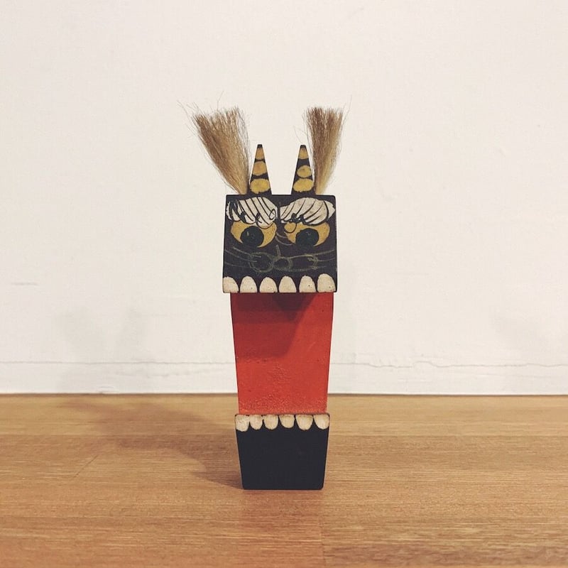 大津絵・鬼の念仏』の置物 | 象々の郷土玩具