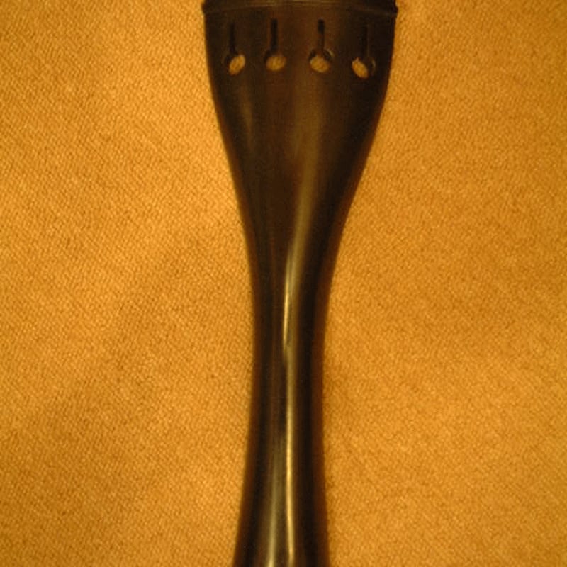 コントラバス パーツ】テールピース（ 黒檀 ） 4弦用 （350 ミリ