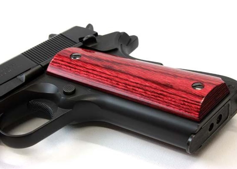 ウッドグリップ｜東京マルイ ガバメント/45AUTO｜スムース/レッド [AWG