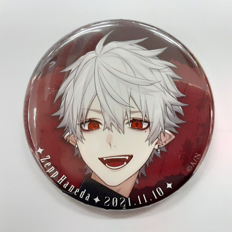 キズ有】にじさんじ 葛葉 Scarlet Invitation 缶バッジ(等身) | K-B