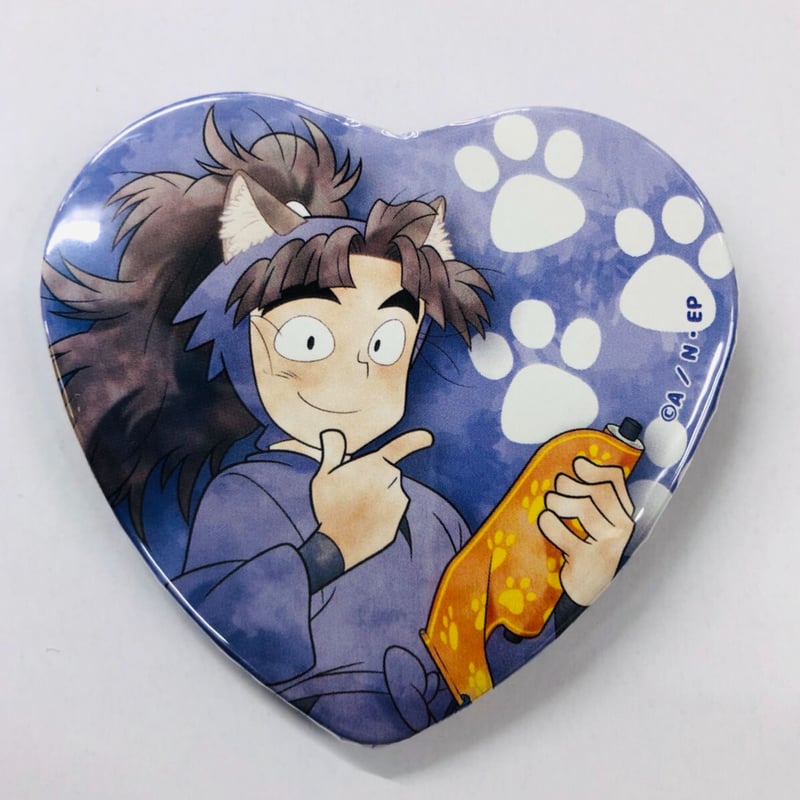 忍たま乱太郎 竹谷八左ヱ門 ナンジャタウン ハート型缶バッジ