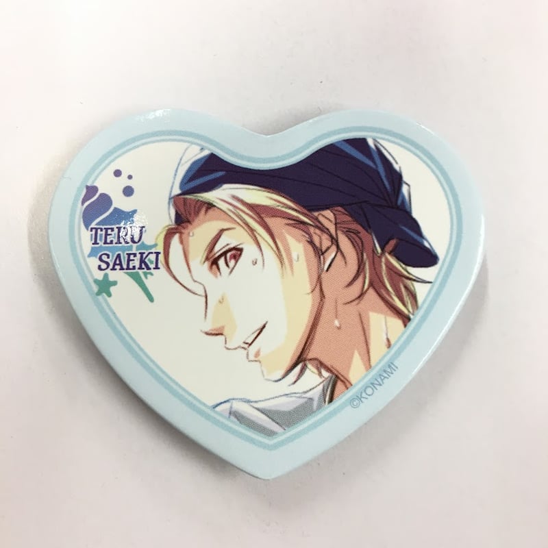 ときめきメモリアルGirl's Side 佐伯瑛 ハート缶バッジ | K-BOOKS 池袋