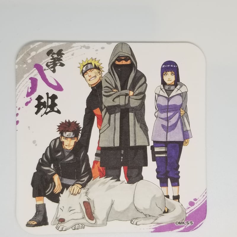 NARUTO うずまきナルト＆犬塚キバ＆赤丸＆油女シノ＆日向ヒナタ アート