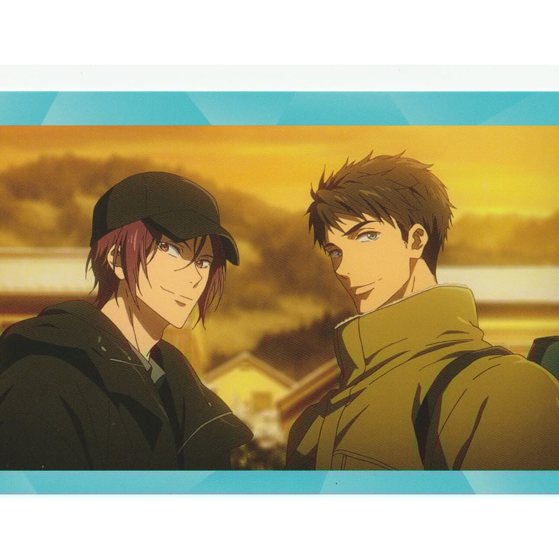 バラ】Free! 山崎宗介 松岡凛 ポストカード 【THE FIRST VOLUME】 F