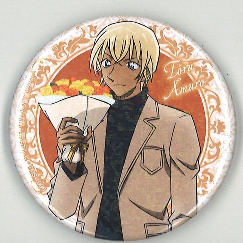 名探偵コナン トレーディングホロ缶バッジ 花束ver. 安室透 | K-BOOKS