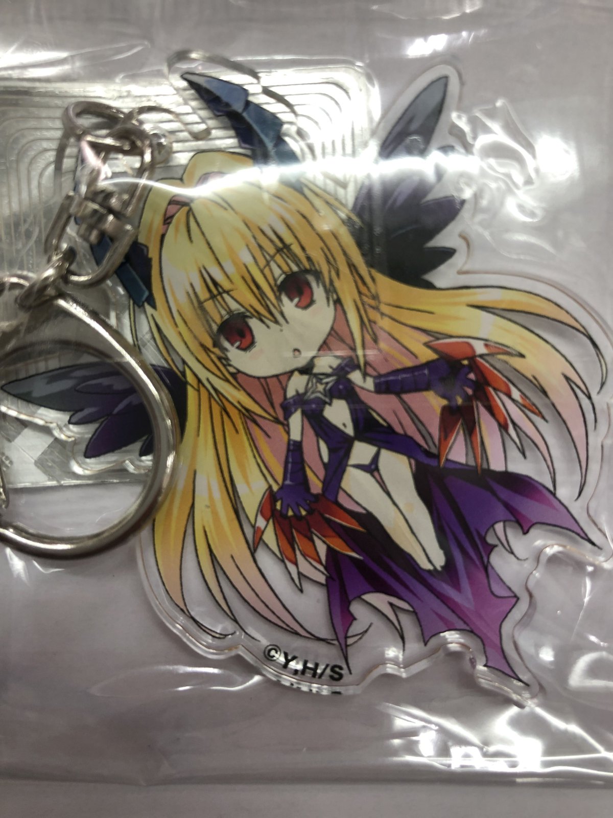 To LOVEる -とらぶる- 15周年記念原画展 アクリルキーホルダー 金色の