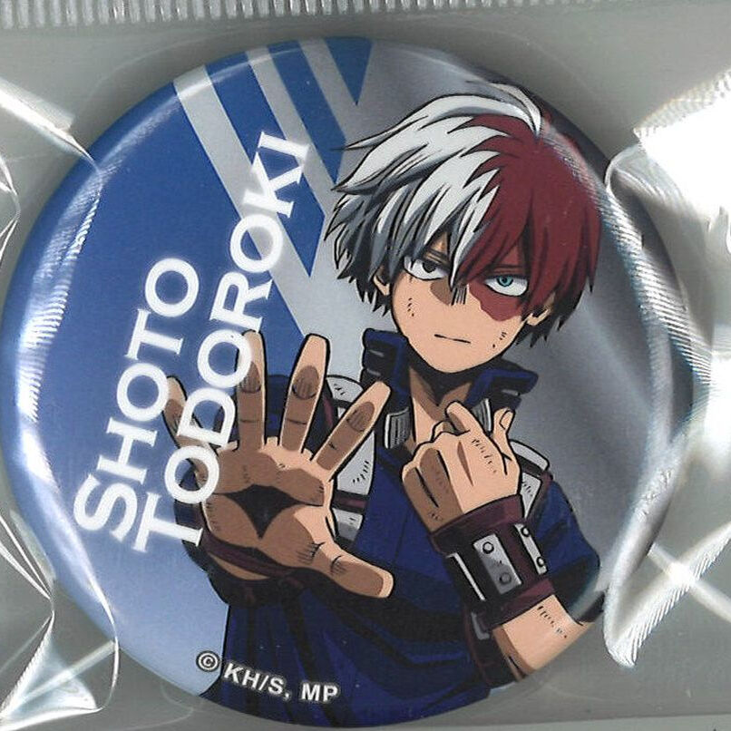 僕のヒーローアカデミア 缶バッジ 轟焦凍 (正面) | K-BOOKS 秋葉原