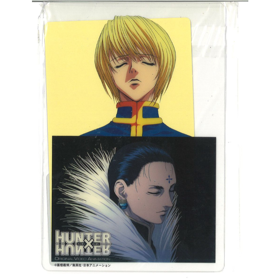 HUNTER×HUNTER クリアポストカード クラピカ＆クロロ=ルシルフル | K