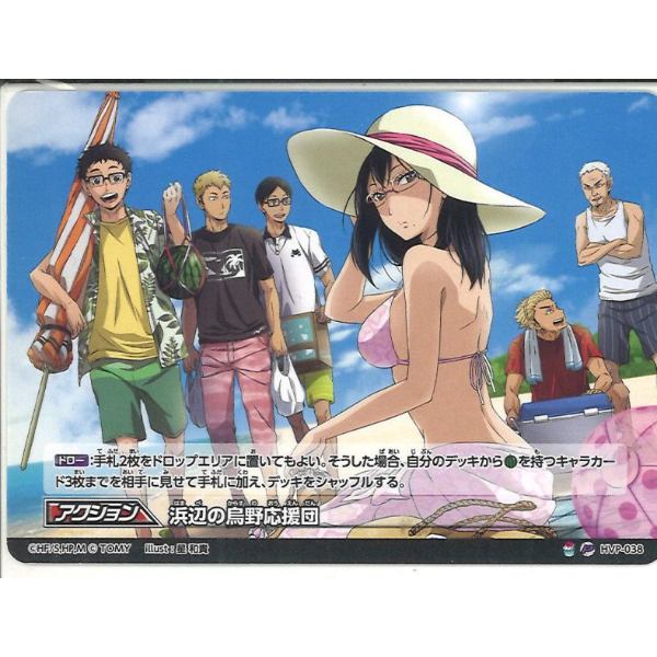 ハイキュー!! バボカ サインカード 浜辺の烏野応援団 HVP-038 | K