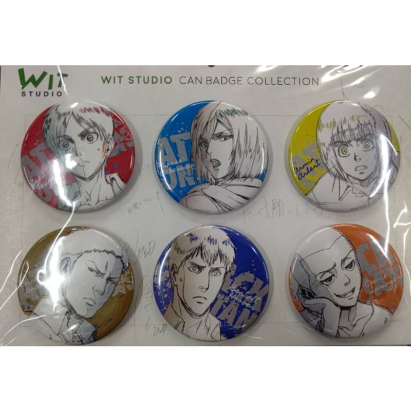 進撃の巨人 Season2 WIT STUDIO 缶バッジコレクション 6種セット A |